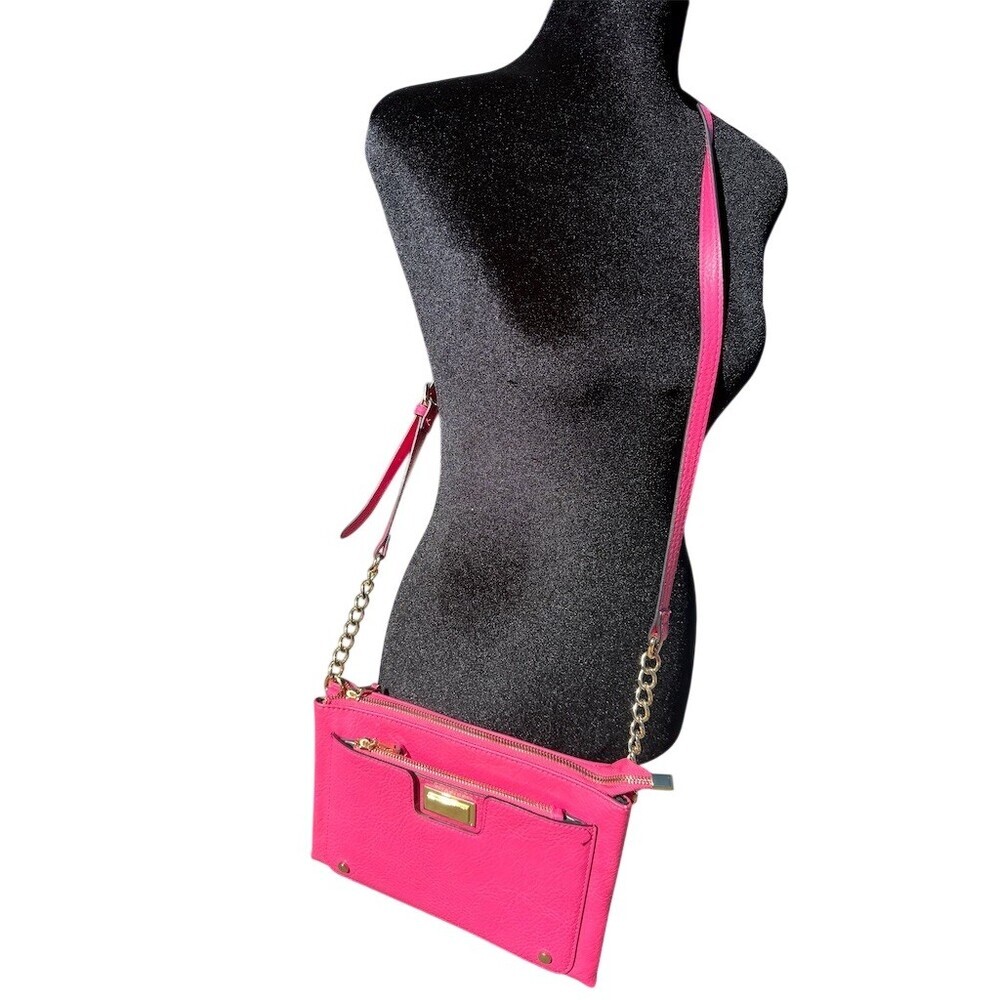 Juicy Couture Crossbody Bag Small Hot Pink With Wristlet - Picture 2 of 8